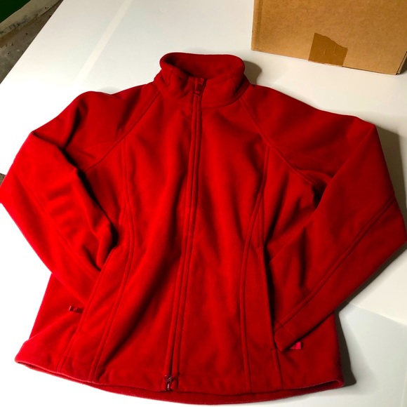 Duluth Trading Co Mens Small Red Fleece Jacket - Picture 1 of 4